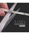 V-Tac 11W/m stænktæt LED strip - 5m, 60 LED pr. meter