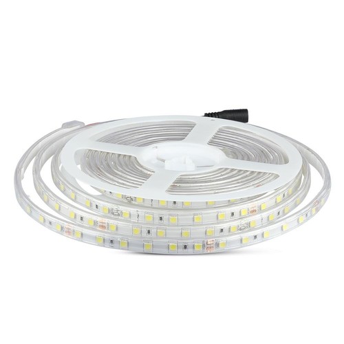 V-Tac 9W/m stænktæt LED strip - 5m, IP65, 24V, 60 LED pr. meter