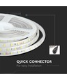 5m 9W/m stænktæt LED strip - 24V DC, IP65, 60 LED pr. meter