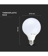 E27 10W LED globepære - Ø9,5 cm