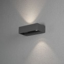 Monza LED Væglampe udendørs 2x6W IP54 i Antracit - Konstsmide