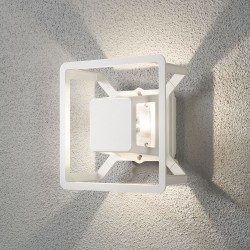 Pescara LED Væglampe udendørs 3W 3000K 300Lm IP54 i Hvid