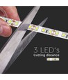 5m 8W/m LED strip - 12V DC, 120 LED pr. meter, 8mm bred
