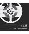 V-Tac 8W/m LED strip 8mm bred - 5m, 120 LED pr. meter