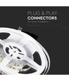 V-Tac 7,2W/m LED strip 8mm bred - 5m, 120 LED pr. meter