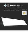 V-Tac 120x30 LED panel - Højde:14mm, 29W, hvid kant, 120lm/W