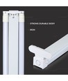 150cm T8 LED grundarmatur - Til 2x 150cm LED rør, IP20 indendørs