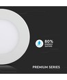 3W Ø8,4cm LED indbygningspanel - Hul: Ø7,3 cm, Mål: Ø8,4 cm