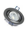 MR16 eller GU10 Downlight kit - Uden lyskilde, børstet aluminium, Hul: Ø7,5 cm, Mål: Ø9,1 cm