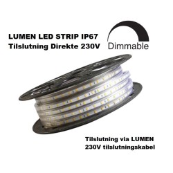 LUMEN LED Strip 230V i 2700K, 800Lm/m, IP67
