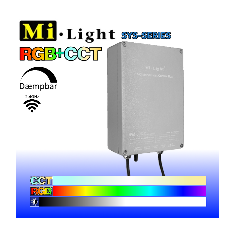 Mi•Light SYS Styreboks IP66 230V-24V 200W - Udendørs