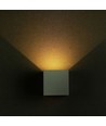 5W LED væglampe - IP65 udendørs, hvid, firkantet, justerbar spredning, inkl. lyskilde