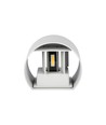 5W LED væglampe - IP65 udendørs, Rund, Hvid, Justerbar spredning, Inkl. lyskilde