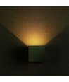 5W LED væglampe - IP65 udendørs, Firkantet, grå, justerbar spredning, inkl. lyskilde