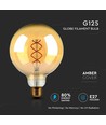 E27 5W LED globepære - Ø12,5cm, Kultråd, ekstra varm hvid