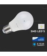 V-Tac 6,5W LED pære - Samsung LED chip, A60, E27