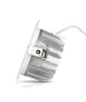 Outlet: V-Tac 10W LED indbygningsspot - Hul: Ø12 cm, Mål: Ø13.5 cm, 230V