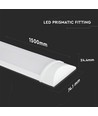 150cm 50W komplet LED armatur - 6 års garanti