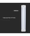 V-Tac 150 cm dobbelt LED grundarmatur - Inkl. 2 stk. 22W LED rør, IP20