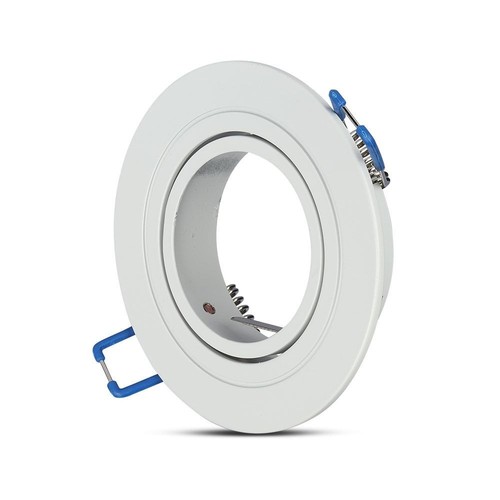 Downlight kit uden lyskilde - Hul: Ø7,5 cm, Mål: Ø9,1 cm, mat hvid, vælg MR16 eller GU10 fatning