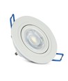 Downlight kit uden lyskilde - Hul: Ø7,5 cm, Mål: Ø9,1 cm, mat hvid, vælg MR16 eller GU10 fatning