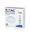 V-Tac 12W LED sensorlampe - Samsung LED chip, PIR sensor, IP20 indendørs, 230V, inkl. lyskilde