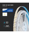 V-Tac 18W/m LED strip RA95 - Samsung LED chips, 10m, 24V, IP20, 240 LED pr. meter