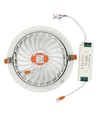 30W Ø22,5cm LED spotlight - Hul: Ø19,5 cm, Mål: Ø22,5 cm, 3 cm høj, Samsung LED chip