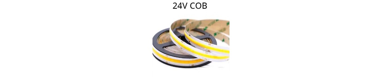 Enkeltfarvet LED strips 24V COB