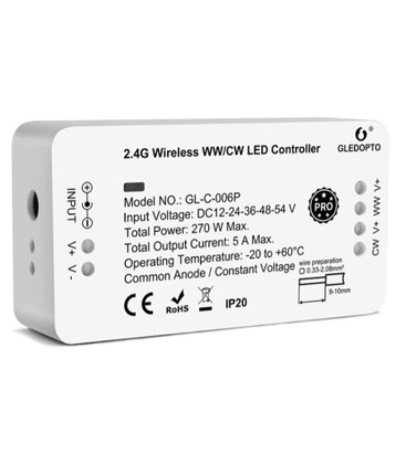Gledopto Zigbee controller til styring af lysinstallationer via Philips Hue.