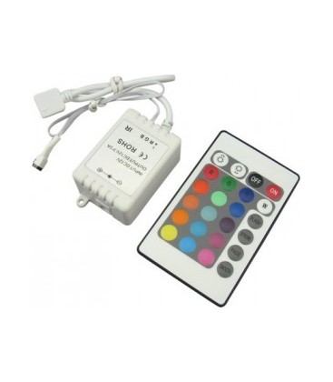 Komplet RGB LED strip sæt med 60 dioder pr meter for jævn lysfordeling