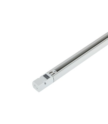 Hvid 1 meter 3-faset skinne til skinnespots komplet med tilslutning